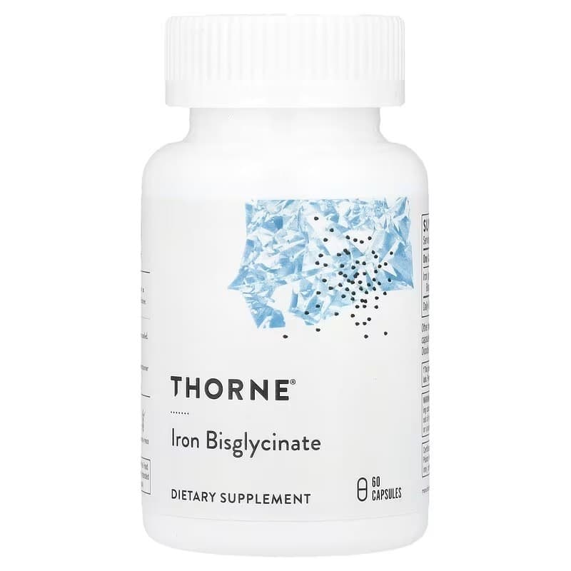 Bisglicinato de Ferro 25mg 60 Cápsulas Thorne