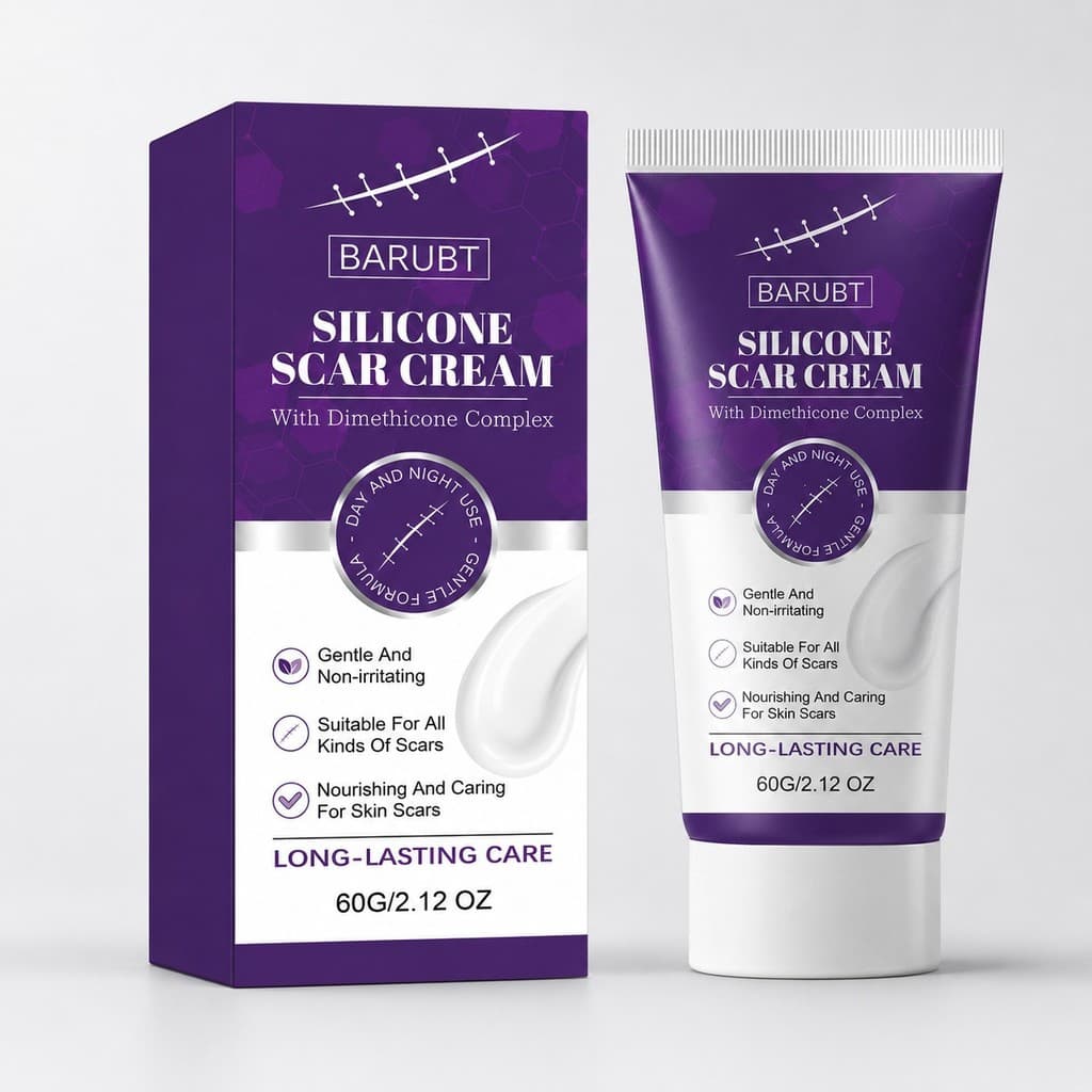 [Estoque pronto] Creme de Silicone para cuidados com a pele, pacote de tubo de 60g, ingredientes de Silicone compostos s