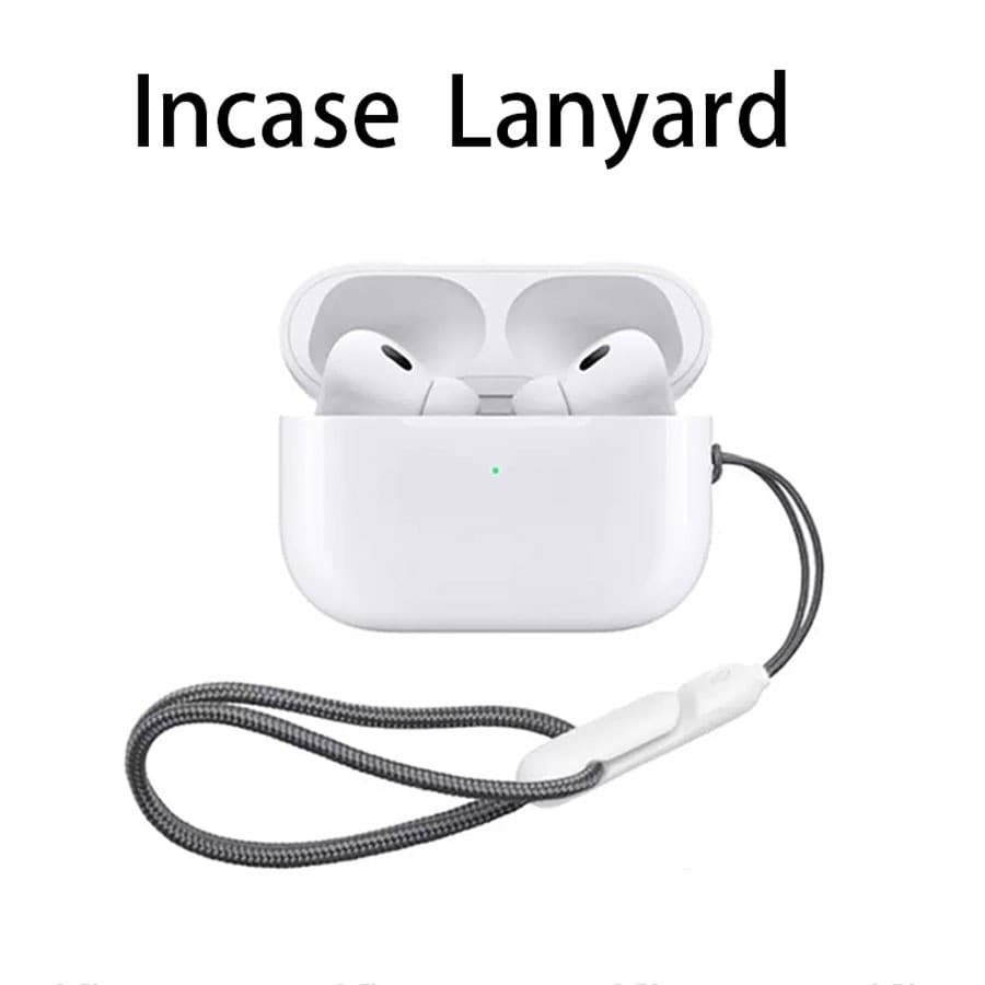Capa Protetora AirPods Com Cordão Embutido Pode Ser Usada Cordões Para Celular , Tornando Um Acessório Portátil Multifun