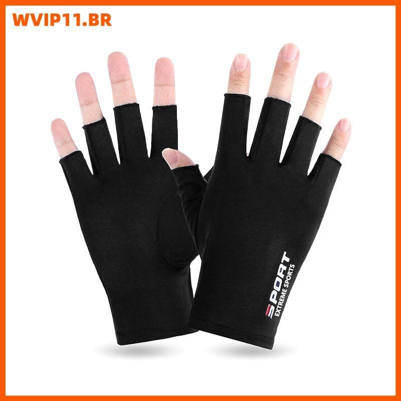 WVIP Anti-UV Ice Cool Luvas De Pesca Homens Mulheres Respirável Antiderrapante Proteção Solar Esportes BR