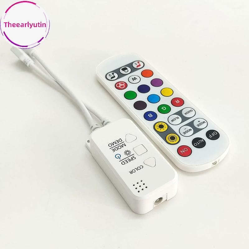 theearlyutin DC12V/24V 3 Pinos Tuya APP Wifi LED Controlador Com Controle Remoto , Funciona Alexa E Casa Para Luz De Tir