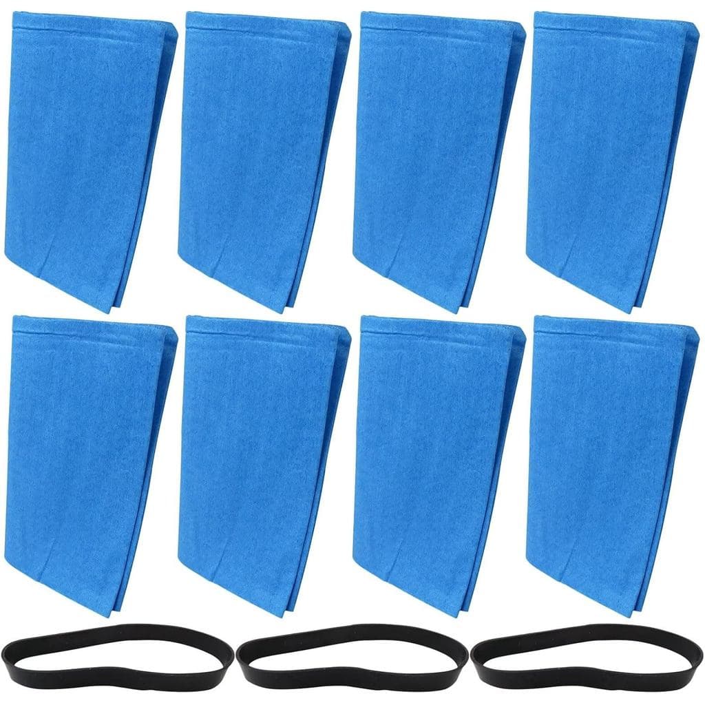 Pacote com 8 Filtros Secos Reutilizáveis 25-1217 com Faixas Compatíveis com Aspirador Porter Cable de 4 Galões PCX18301-