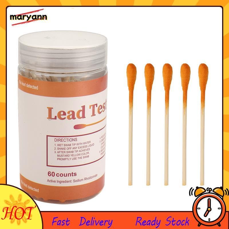 Kit De Cotonetes Para Teste De Pintura De Chumbo , 60 Peças , Doméstico , Tiras Animais De Estimação