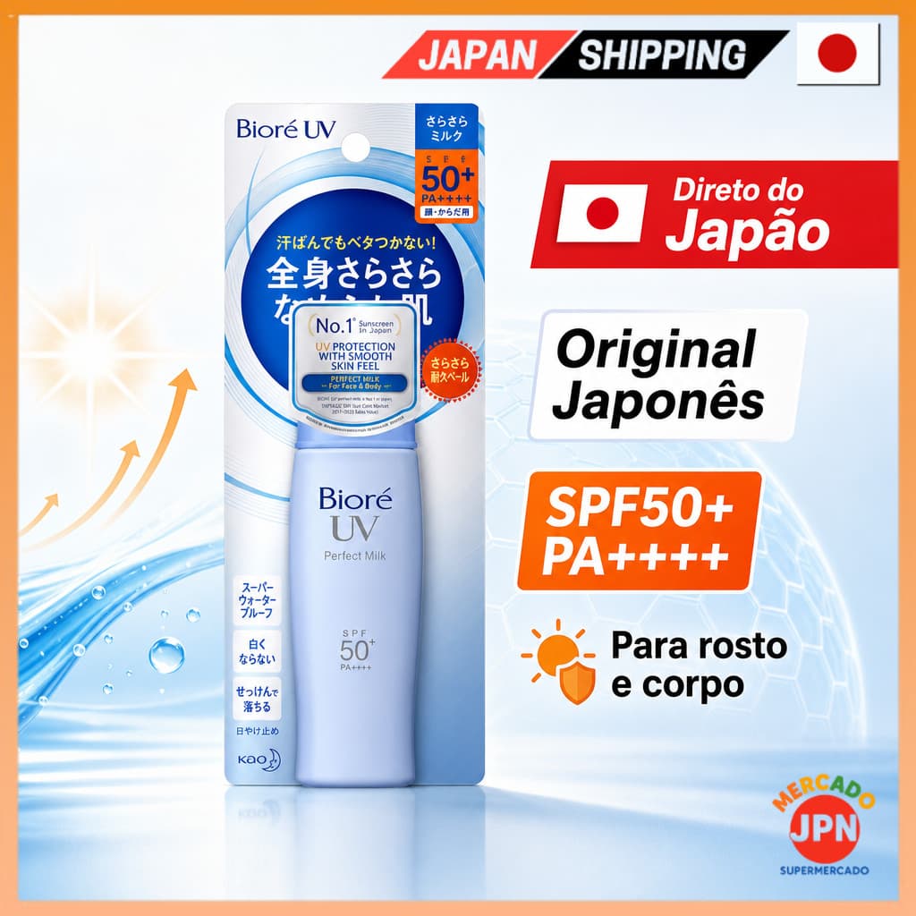 Bioré UV Sarasar Perfect Milk SPF50+/PA++++ 40ml (x 1) Direct from JAPAN