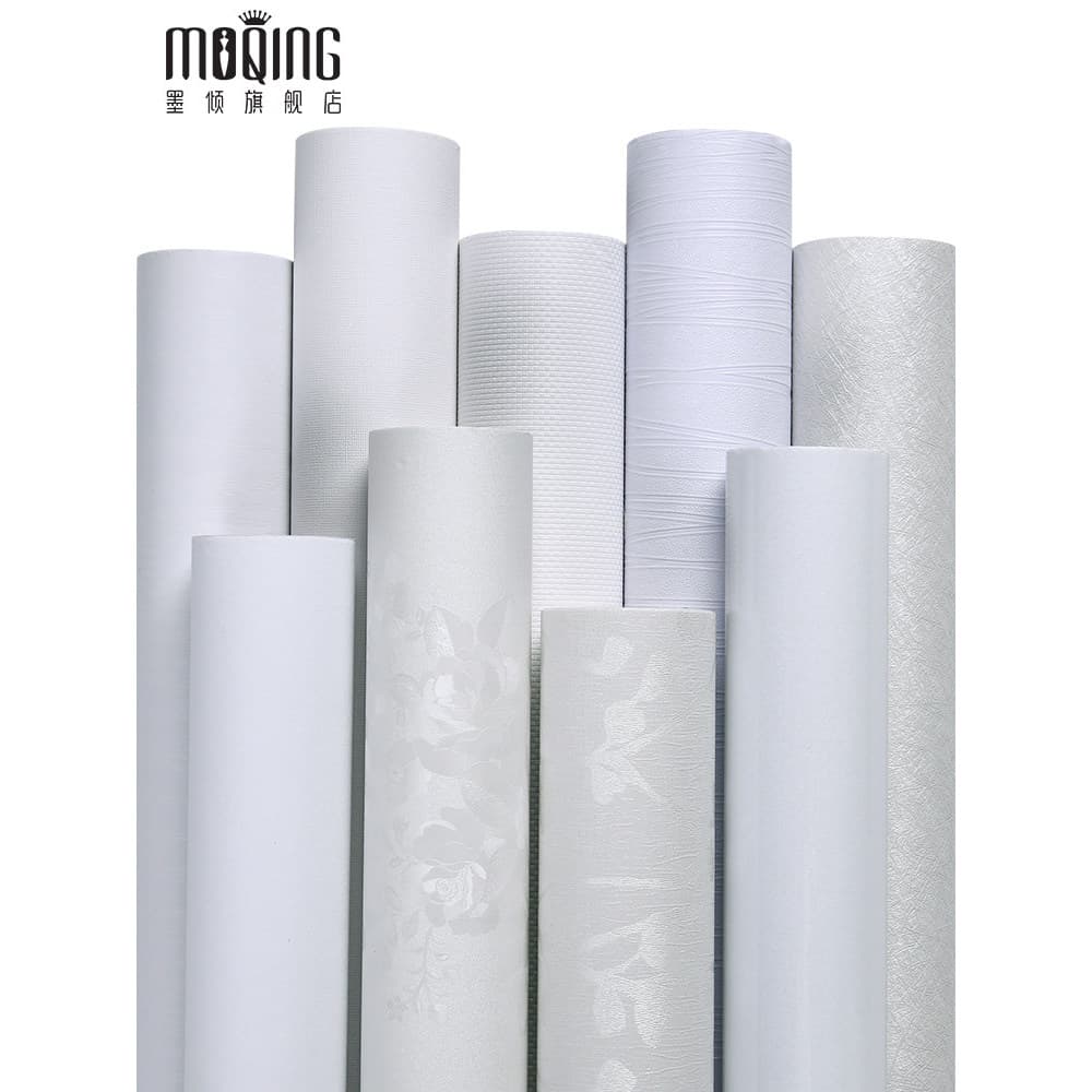 Papel de parede autoadesivo branco, à prova d'água, à prova de umidade, esfoliante, quarto, quente, autoadesivo, reforma