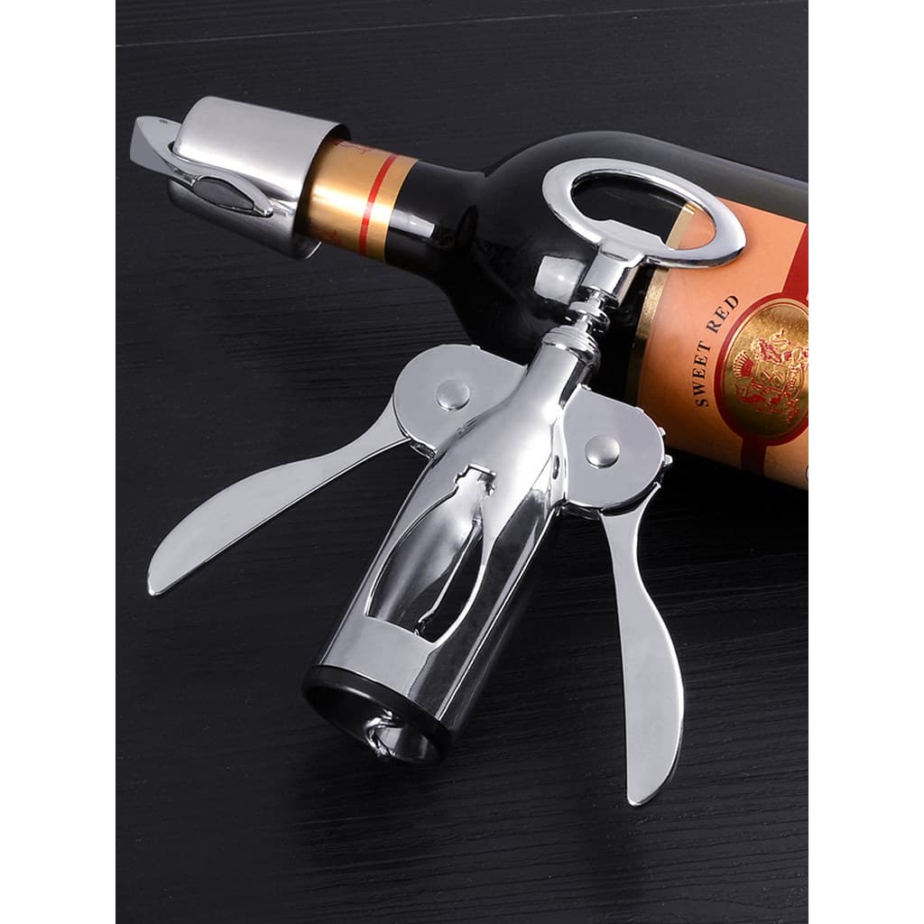 Abridor de vinho multifuncional doméstico, abridor de vinho em aço inoxidável, ferramenta útil para cerveja, garrafa abe