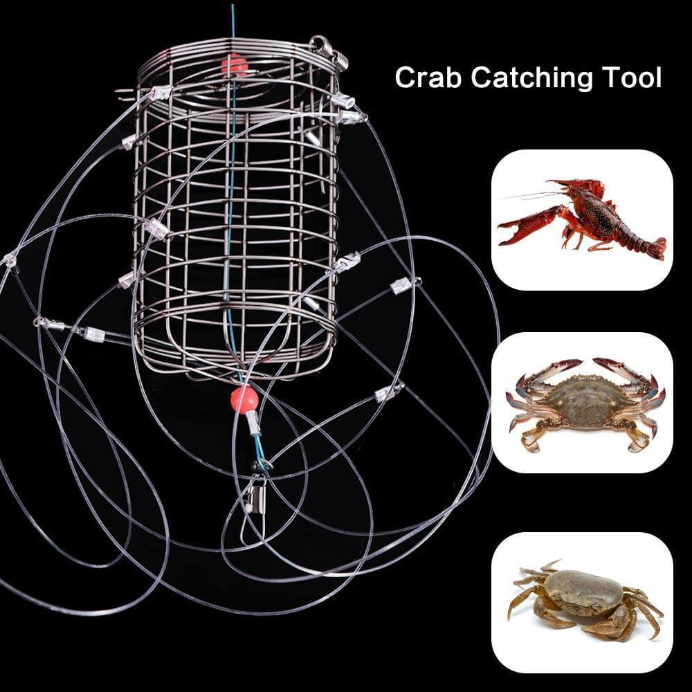 Gaiolas De Pesca De Caranguejo De 8 Voltas , Armadilha De Isca De Gaiola De Peixe , Ferramenta De Captura , Alimentador