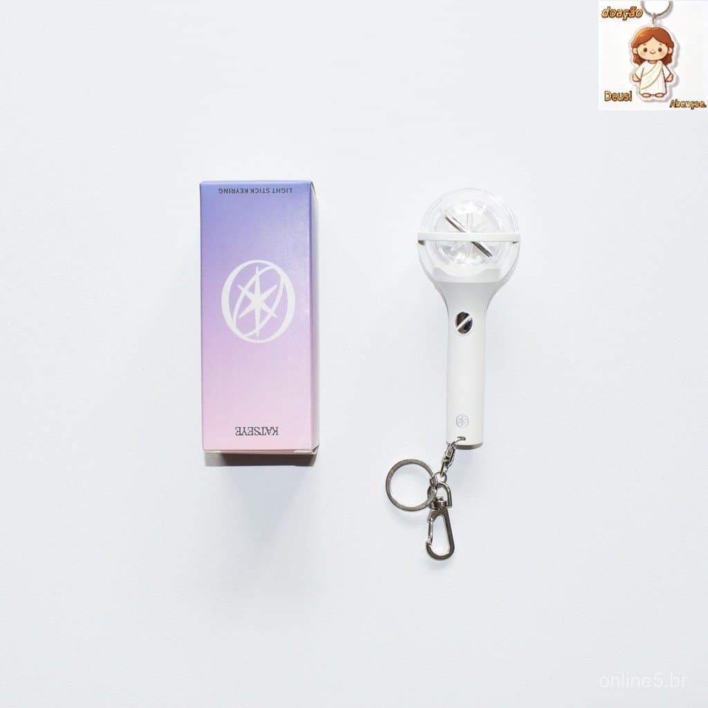 Kpop Idol Katseye Mini Lightstick Bolsa Chaveiro Acessório Iluminado