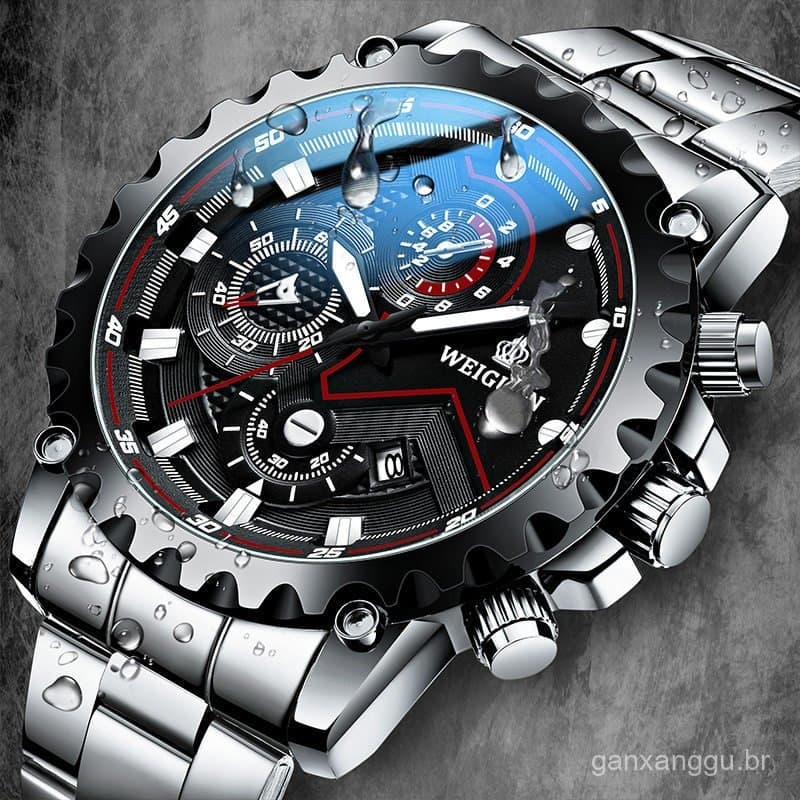 Relógio mecânico automático suíço genuíno, venda imperdível, masculino, à prova d'água, calendário luminoso, estudante,