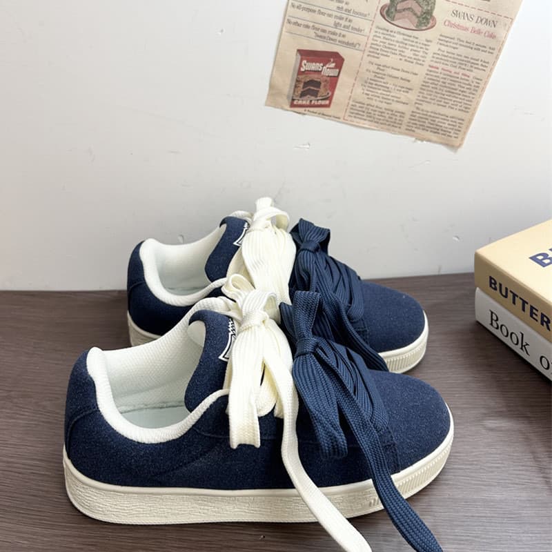 Sapatos masculinos azul baixo-topo pão sapatos masculinos primavera chique All-Match nicho sapatos de lona treinamento M