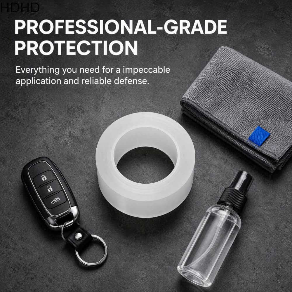 Fita De Borda De Porta Automática HDHD , Adesivo De Soleira De Carro Com Nano Cola Transparente Universal ,
