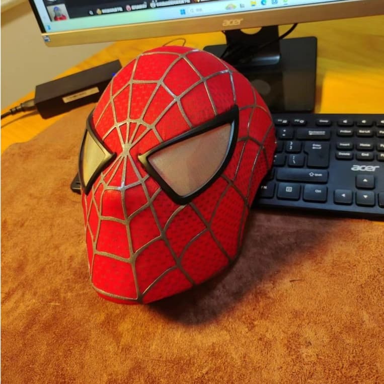 Homem-Aranha Versão lassic Máscara Toby Maguire Venom Filme Réplica Adulto Cosplay Arnês Completo Coleção Prop
