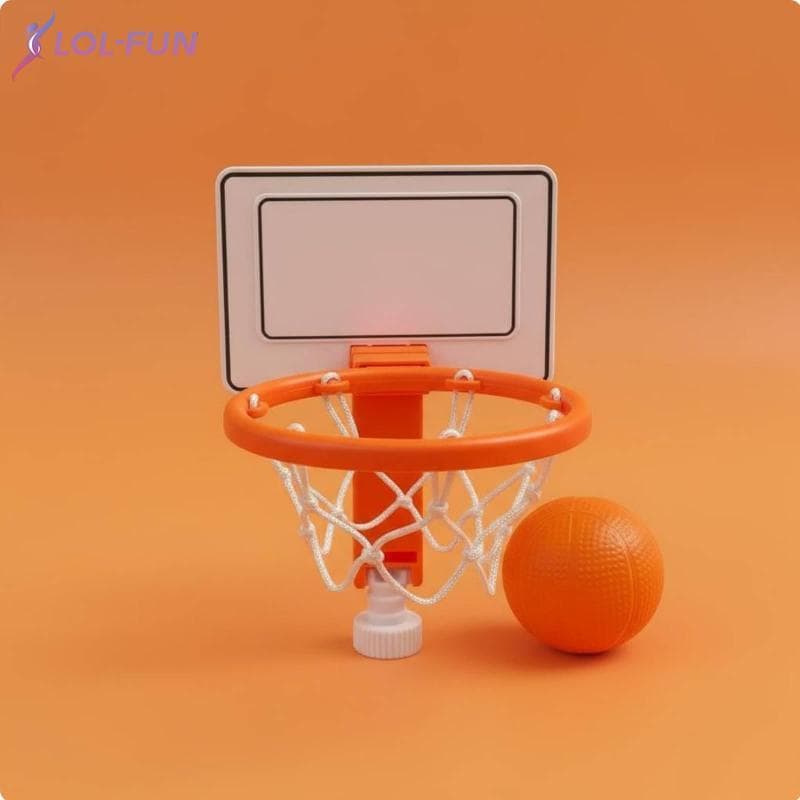 [Brcolaxi1] Mini Poste De Gol De Basquete Montado Em Mesa De Flameer , Cesta De Plástico Pequena , Para Estudo
