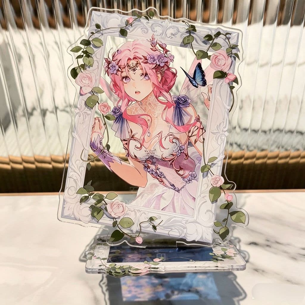 Infinity Nikki Fairyland Adventure Suporte De Acrílico Flor Fada Mercadoria Decoração De Mesa