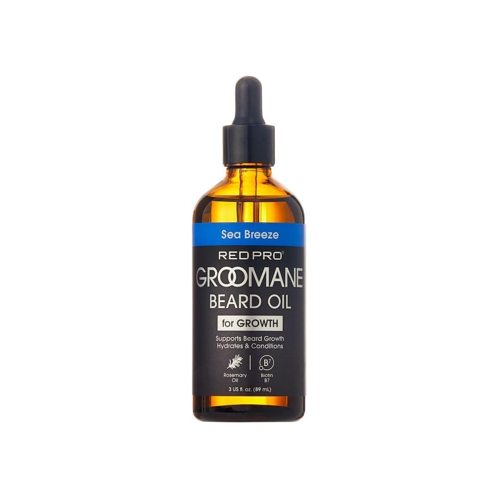 Óleo para Barba Red by Kiss Groomane, Óleo de Alecrim e Biotina, Promove uma Aparência Cheia e Saudável da Barba, Fortal