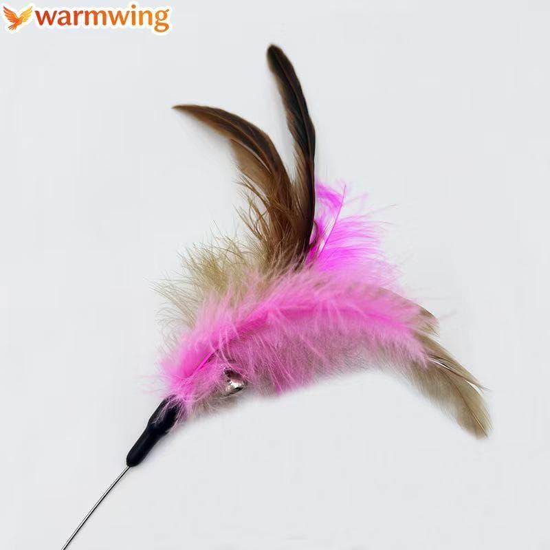 WARMW 1/2 Unidades Varinha De Provocação De Gato Resistente À Mordida Com Sino , Brinquedo Interativo Durável Para Gatos