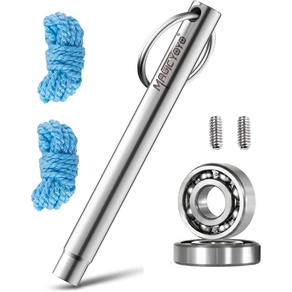 MAGICYOYO Responsive Yoyo Ball Bearings, Pack of 2 Responsive 8 Ball Narrow C Flat Bearing Yo Yo Bearings +2 M4*8mm Axle