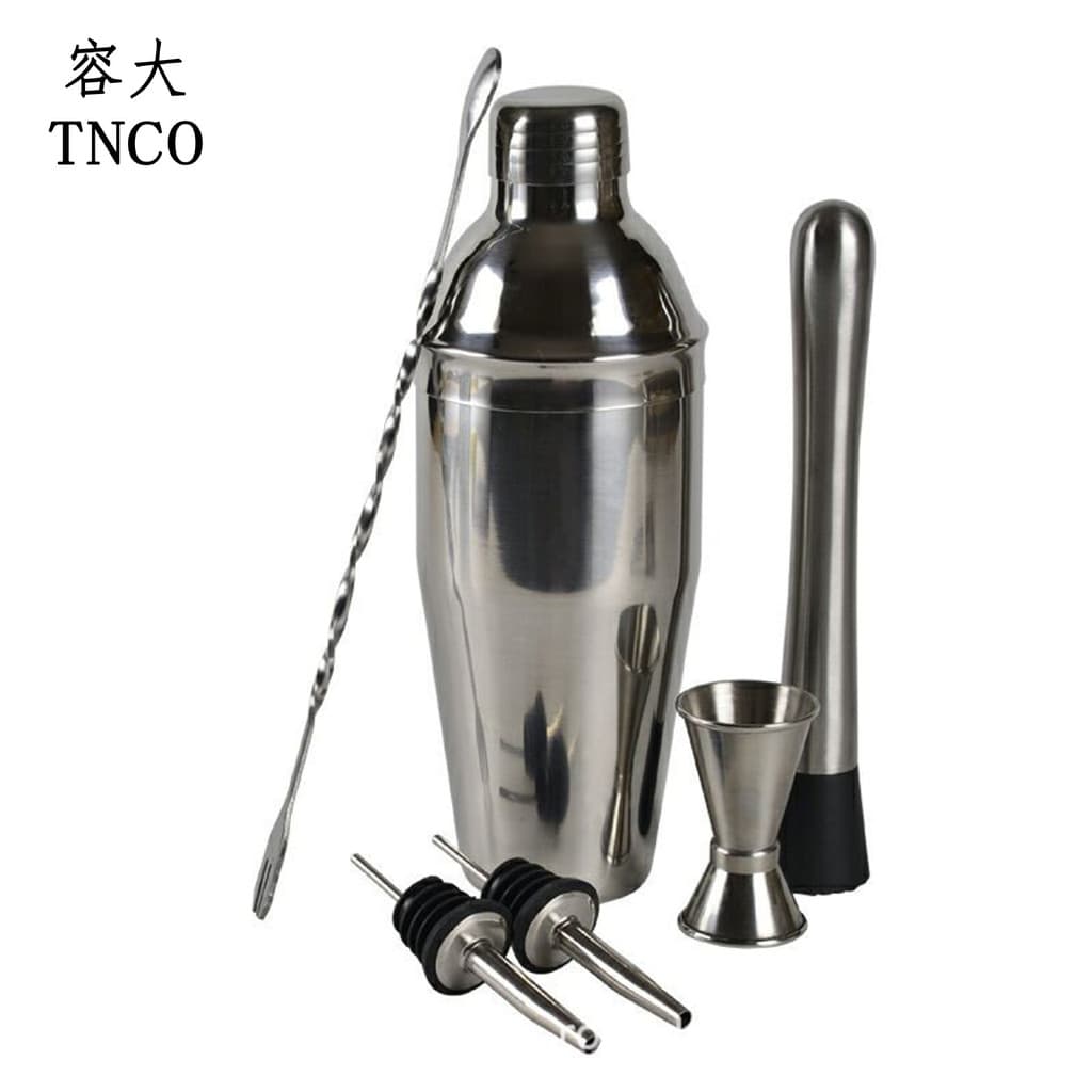 Coqueteleira de aço inoxidável, taça de vinho, copo coqueteleira, conjunto de ferramentas para misturar coquetéis para b