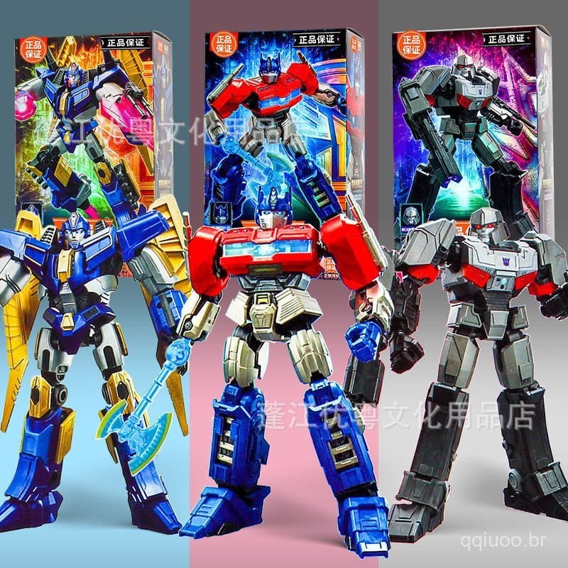 Bonecos Optimus Prime /Megatron Blocos De Montar Brinquedo Action Figure Para Coleção e Decoração