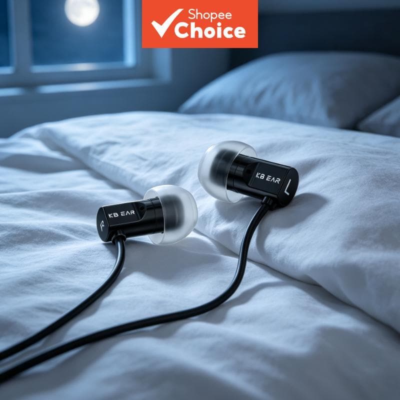 Fones De Ouvido KBEAR Dumpling Plus Sleep Com Fio Intra-Auricular Caixa De Alumínio Ultra Plana Driver Dinâmico Composto