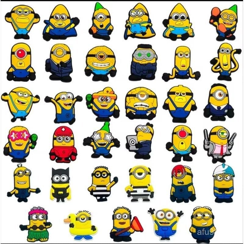 Kit 6/10 Cartoons Pins Botons Minions para Croc Babuche