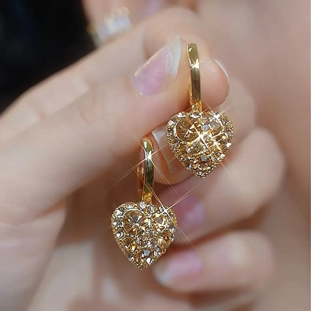 Conjunto de brincos pendentes de cristal Natural de luxo leve Li Sisen, zircônia Super brilhante, Design exclusivo elega