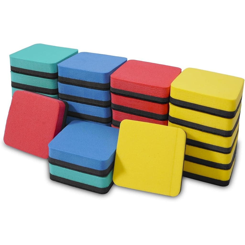 Apagadores Magnéticos para Quadro Branco SITHON, Apagadores Mini para Quadro Branco, Material Escolar, Almofadas de Limp
