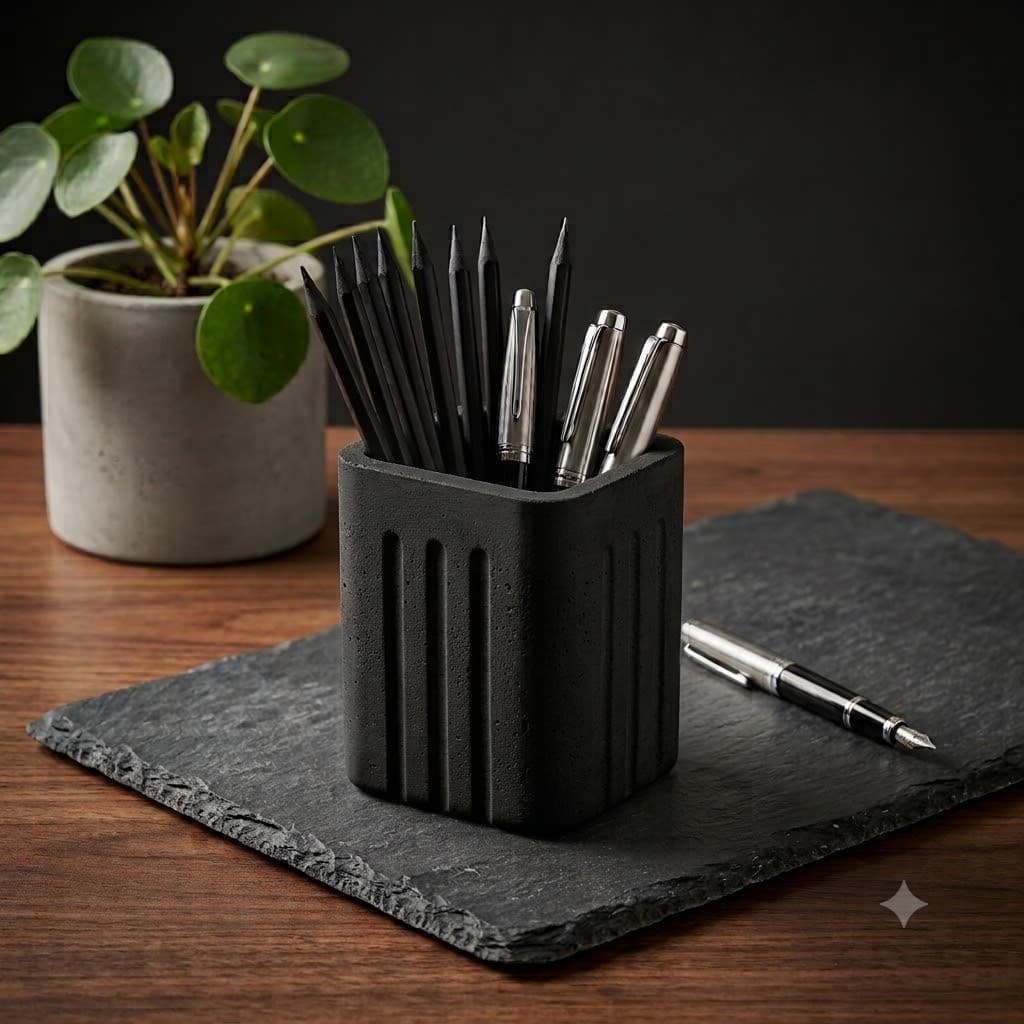 Porta-Caneta, Lápis OLYMPIO - Designer Moderno - Organizador de Mesa de escritório - Promoção