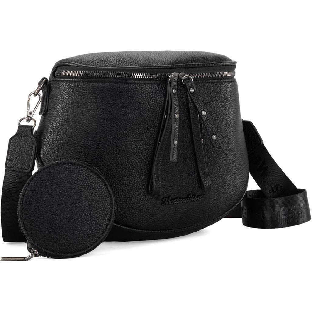 Bolsas Transversais Grandes MontanaWest para Mulheres, Bolsa de Cintura, Bolsa Tiracolo com Alça Ajustável e Porta-Moeda