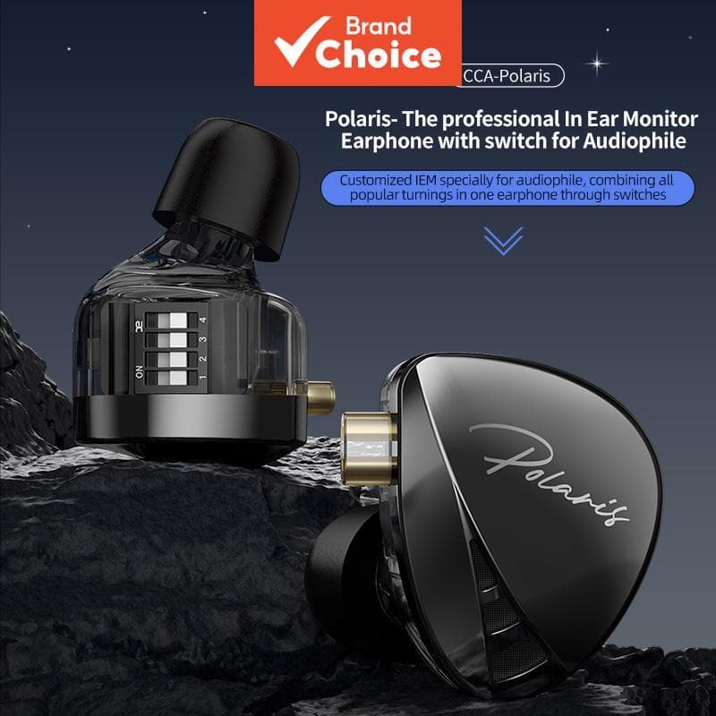 Fones De Ouvido CCA Polaris Fever Com Fio Intra-Auricular HiFi Sound 3.5 Mm E-Sports Ao Vivo Música Uso Diário Áudio Est