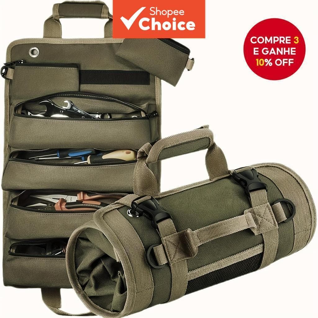 Bolsa De Ferramentas Durável , Portátil , Com Vários Compartimentos , Organizador Removível De 6 Bolsas Roll-Up Para Rep