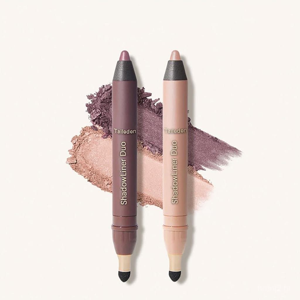 Shadow Liner 2 em 1 Delineador e Sombra para Olhos, À Prova d'Água, À Prova de Borrões, Bastão de Sombra para Olhos com