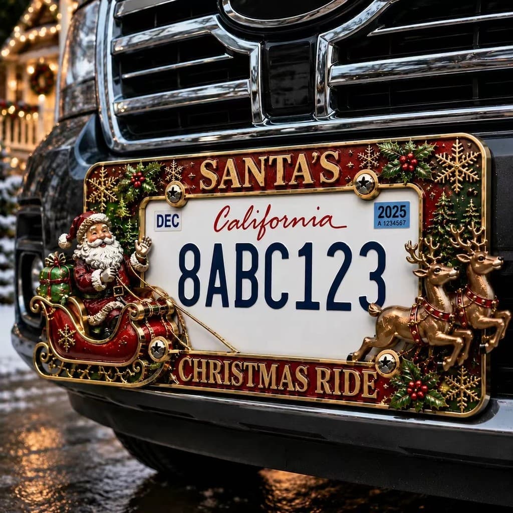 Moldura De Placa De Natal DIY