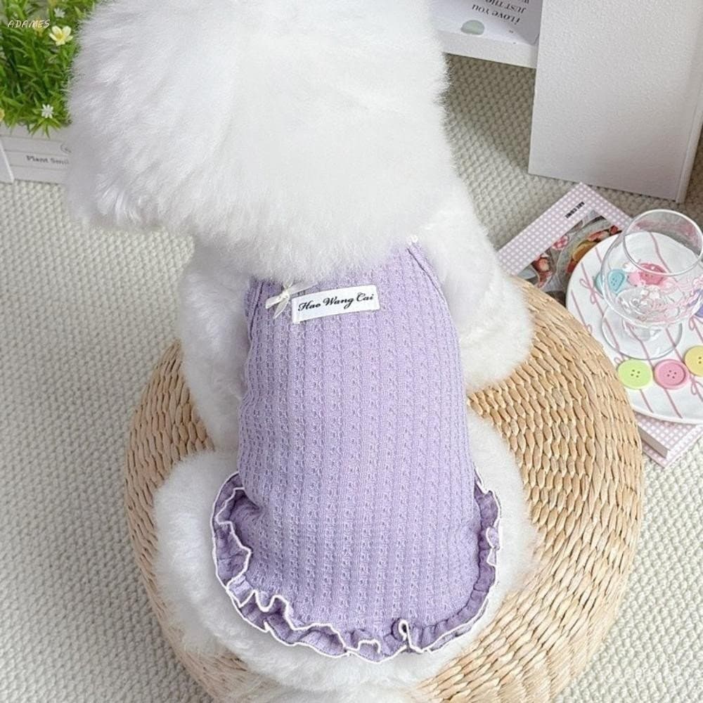 Colete De Flores Para Animais De Estimação ADAMES , Camiseta Fina Sem Mangas Cachorro De Verão , Moletom Confortável E R