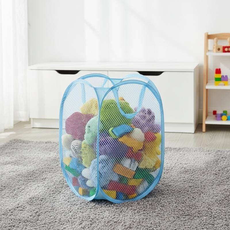 [T & B] Cesto De Roupa Suja De Malha Versátil Dobrável Para Viagens E Armazenamento De Roupas Sujas De Pequeno Espaço (b