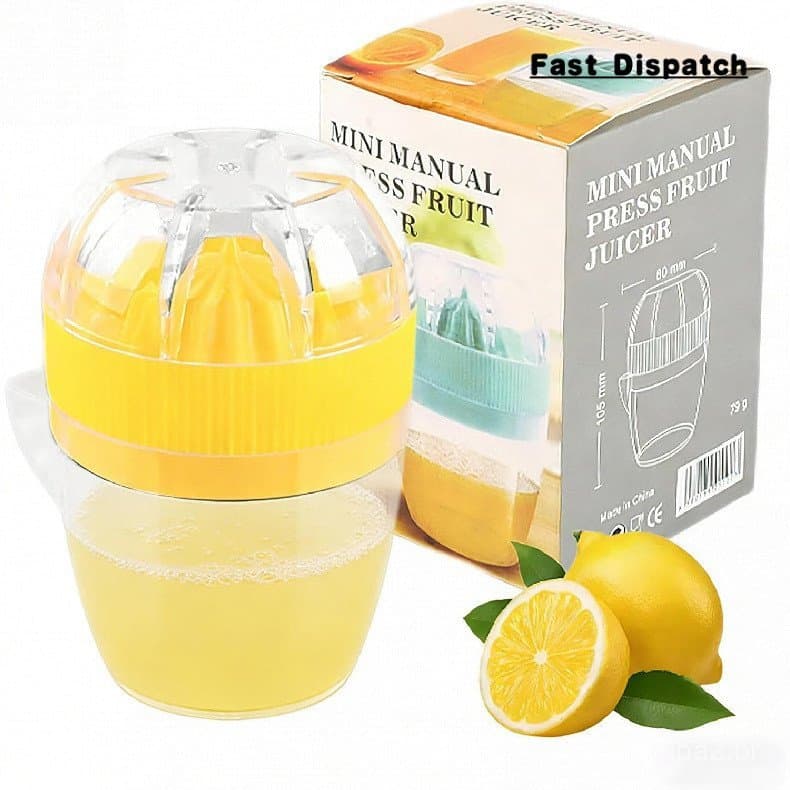 Espremedor de Limão para Cítricos e Laranjas, Espremedor Manual |   Liquidificador Fácil de Limpar e Usar (Amarelo) CZS8