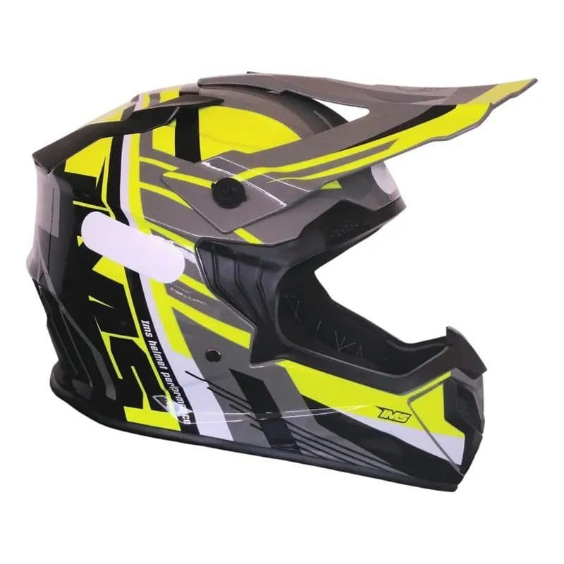 CAPACETE IMS REVO INFANTIL - CINZA/PRETO/FLUOR S-49