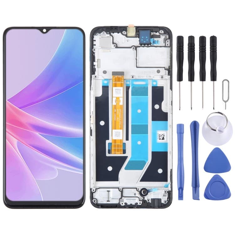 Estoque Pronto Para OPPO A78 5G CPH2483 CPH2495 OEM Digitalizador De Tela LCD Conjunto Completo Com Moldura A58/A78