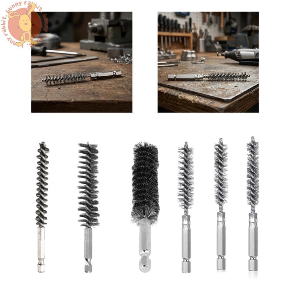 Conjunto De Escova De Limpeza De Ferrugem De Aço Inoxidável 8 Mm A 19 Para Tubos De Cilindros De Rolamentos