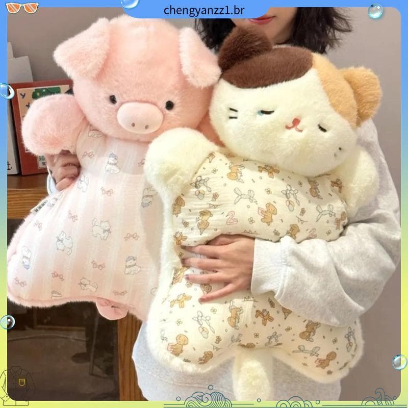 Boneca calmante travesseiro elefante brinquedo de pelúcia boneca menina dormir travesseiro escritório trabalhador almoço