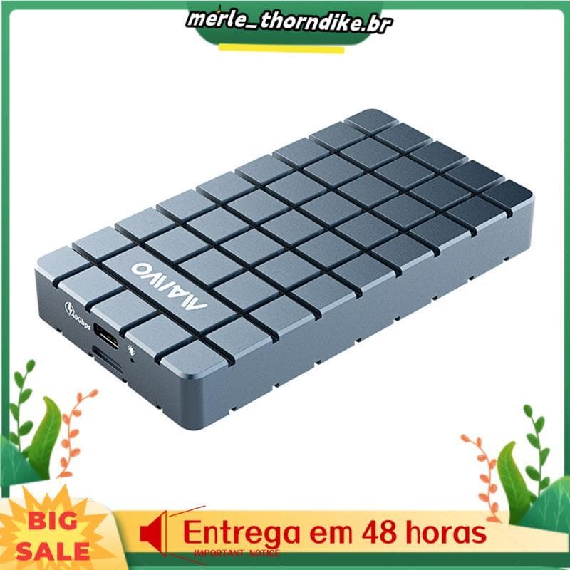 Caixa Externa De Alumínio Para Gabinete SSD USB4 40 Gbps NVMe M . 2 , Tipo C Suporta Até 8 Tb