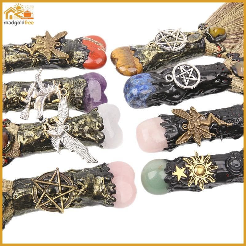 1PC Cristal Natural Em Forma De Coração Quartzo Bruxa Reiki Pedra Preciosa Para Limpeza Cura Fengshui