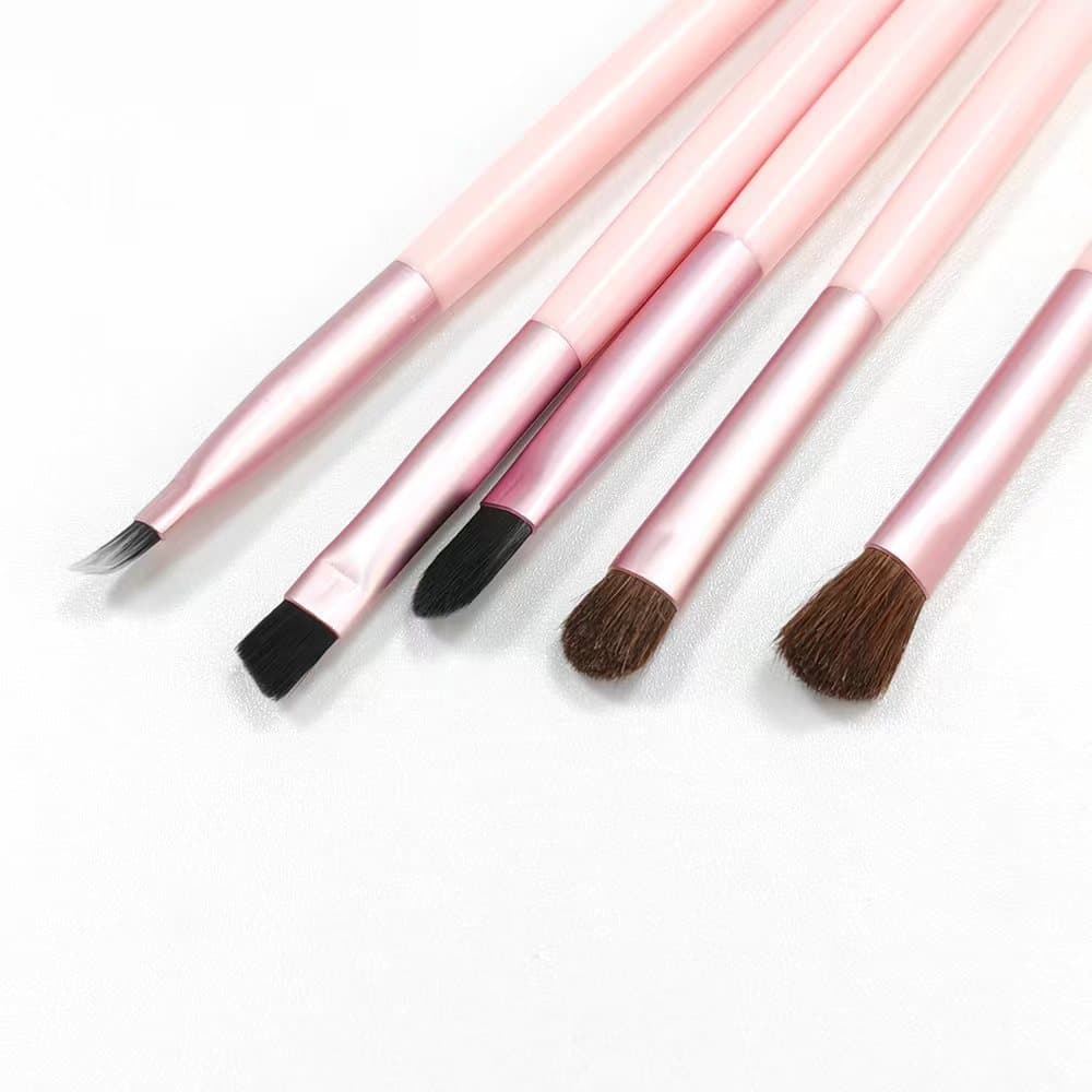 Conjunto de Pincéis de Maquiagem da Série Cute Rabbit da Itifumeng: Pincel para Sombra, Pincel para Sobrancelha, Pincel