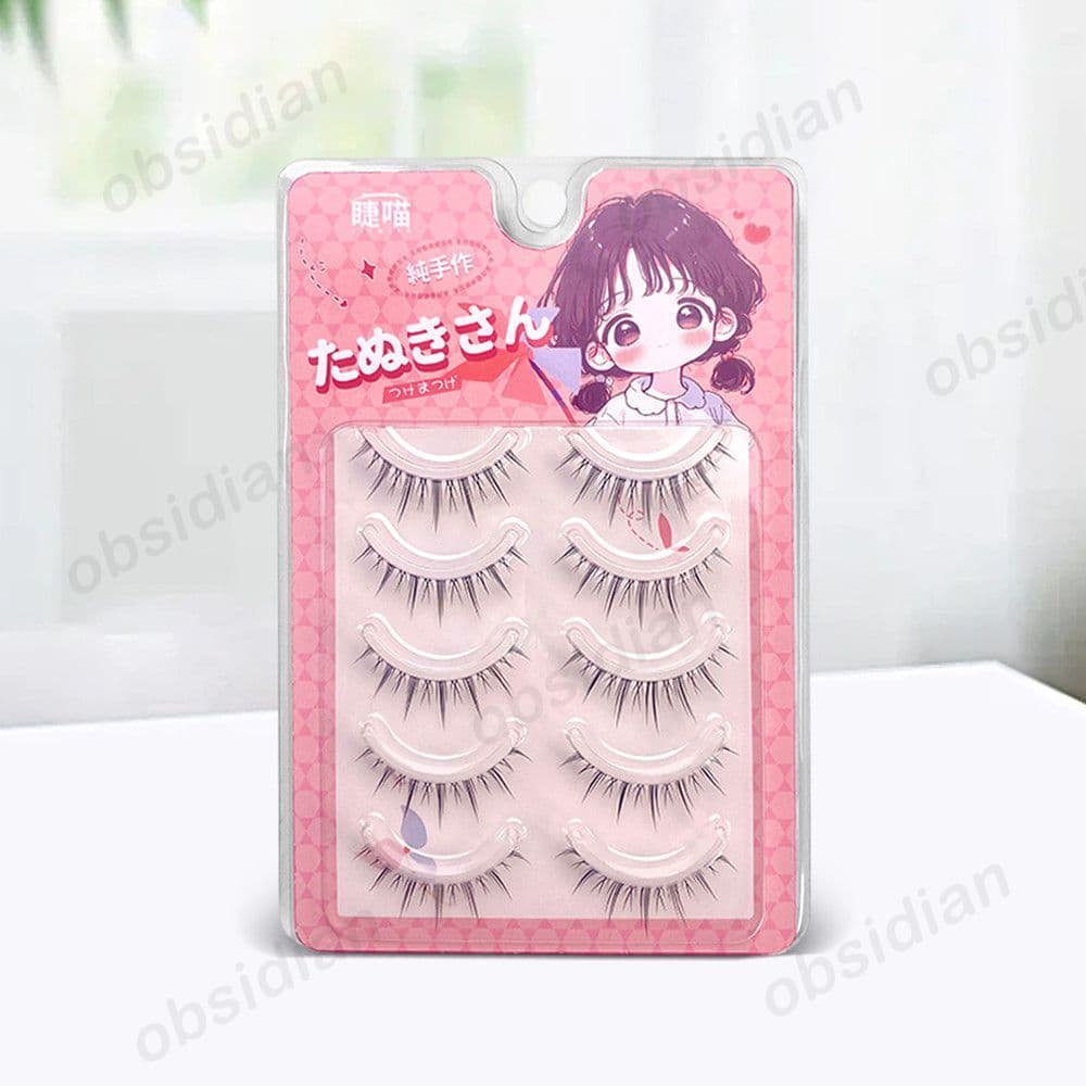 Cílios postiços diários fáceis de usar, maquiagem para os olhos, cílios postiços elásticos em formato de girassol