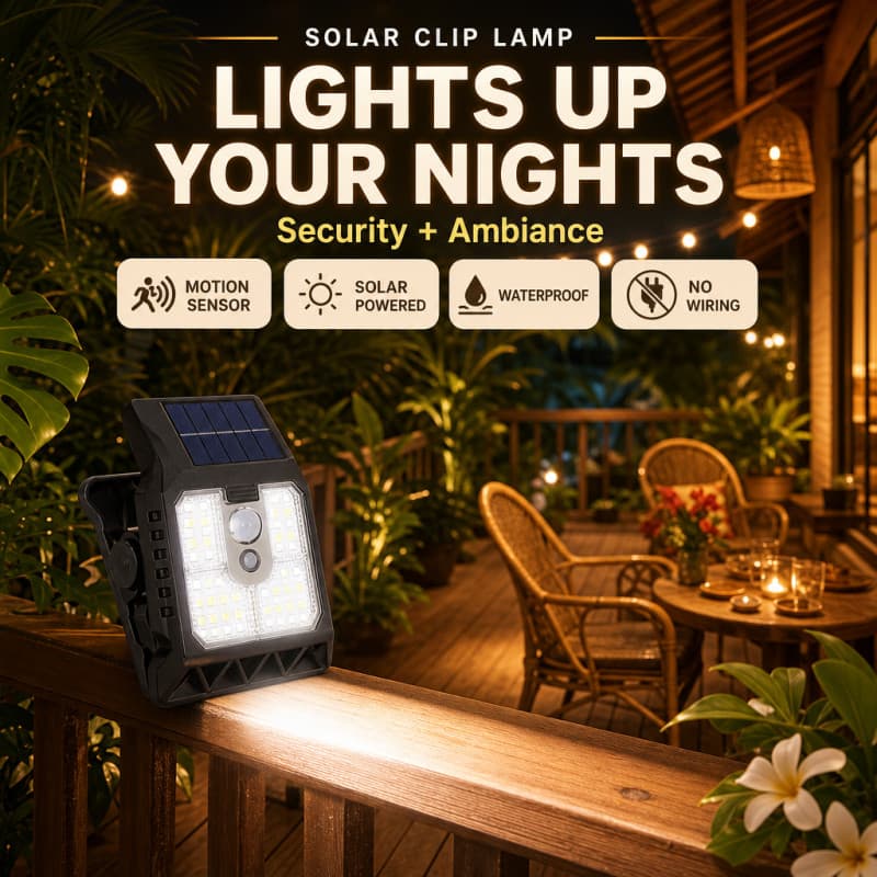 Clipe No LED Solar Luz Lanterna De Acampamento Auto Escuro 3 Modos Sensor Movimento À Prova Dwaterproof Água Ao Ar Livre