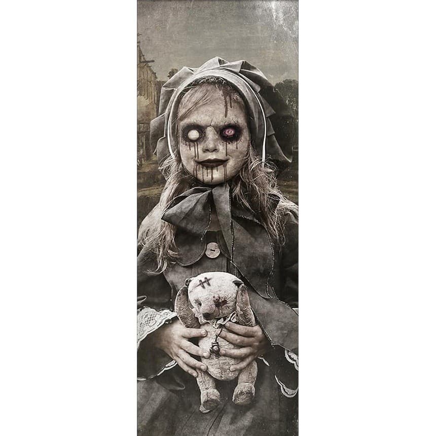 YHMBY818 Halloween Pendurado na parede Decoração de festa Pano de fundo de Banner