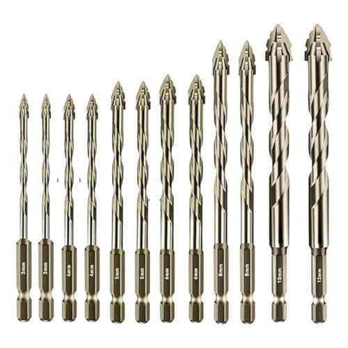 12pçs 3 - 12mm Brocas Excêntricas De Dente Serra Para Metal