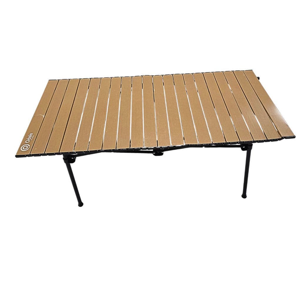 Mesa Dobrável Portátil Camping 118cm Com Bolsa Oásis