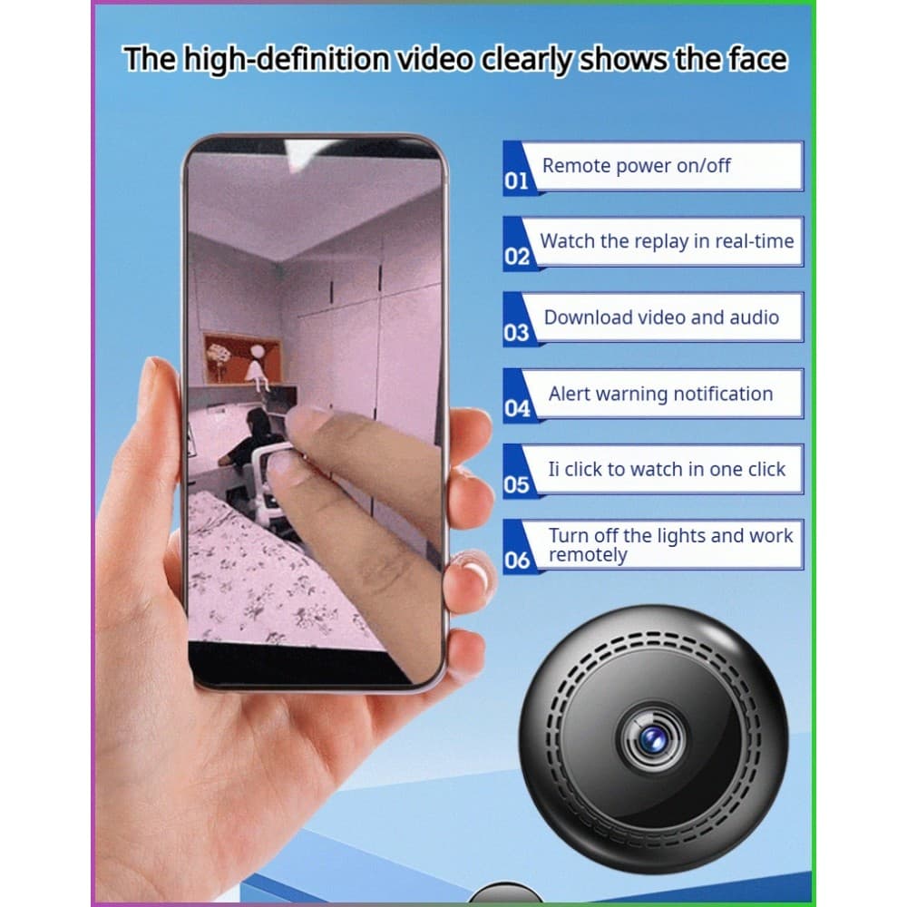 [Controle Remoto WiFi] Home Wireless Wifi Remote HD Night Vision Surveillance Camera/Câmera Inteligente/Segurança Domést