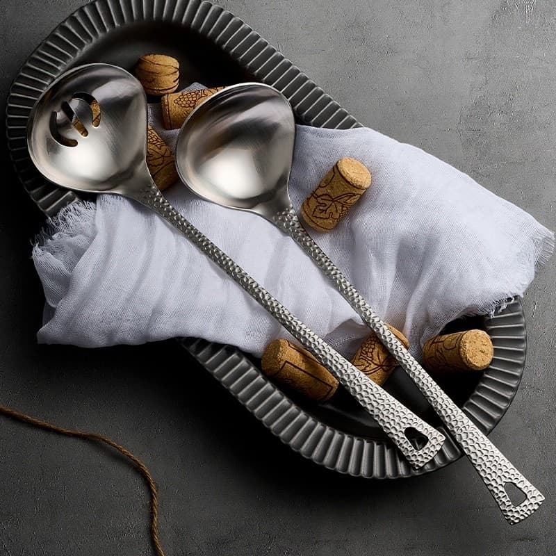 Colher de sopa de aço inoxidável 316L Colher de sopa espessada Colher de sopa Panela quente Colher de sopa Coador Conjun